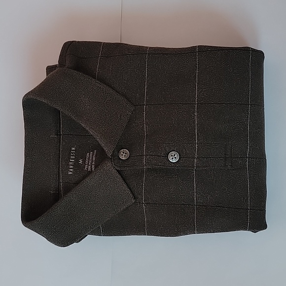 Van Heusen Windowpane Classic-Fit Polo/ M. - Picture 10 of 11
